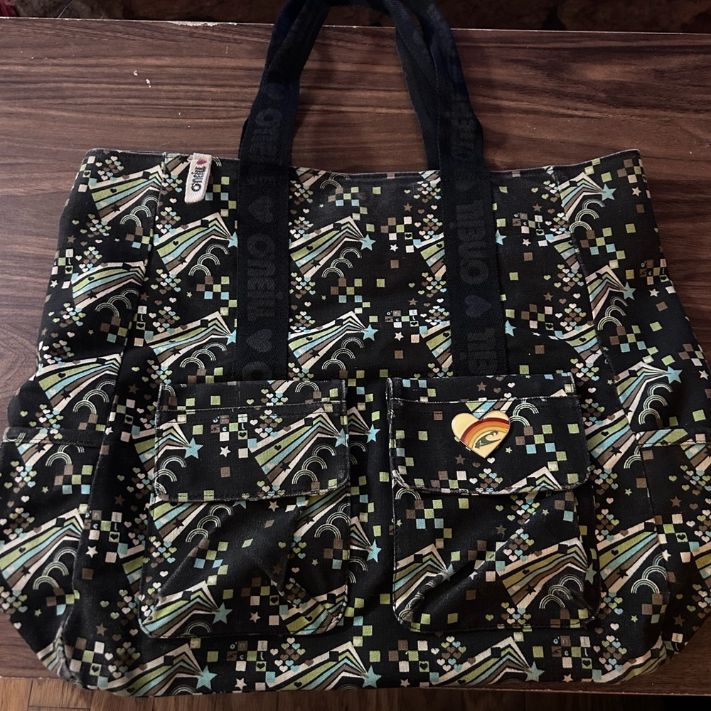 O’Neill Y2K Rainbow Print Tote Bag – Harajuku Lovers Inspired